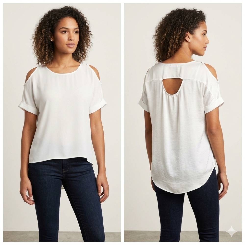 White-Blouse by Gibson(PTP 23" L 29")